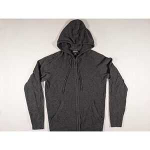 Bonobos Hoodie Sweater Mens Extra Small XS Gray Full Zip Jacket 100% Cashmere